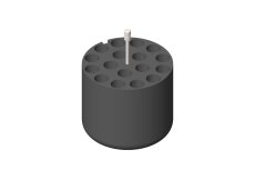 Adapters for 68 tubes of 5 ml. vacuum or 7/10 ml vacuum in 400 ml